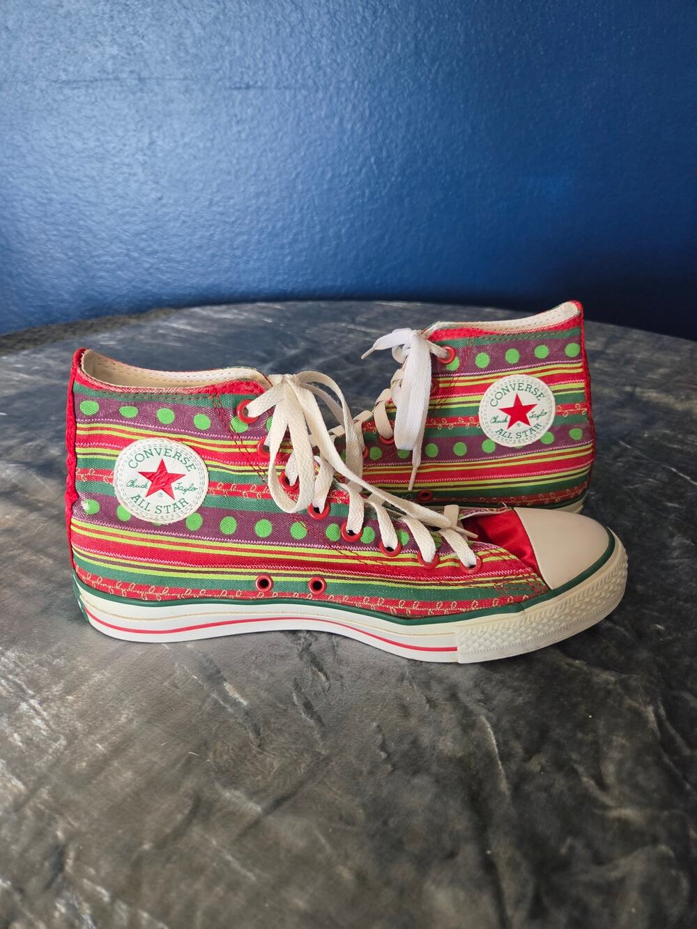 Christmas Converse Chuck Taylor High Tops, 9